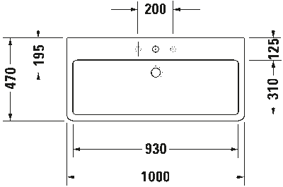 Vero Умывальник шлифованный с переливом 9