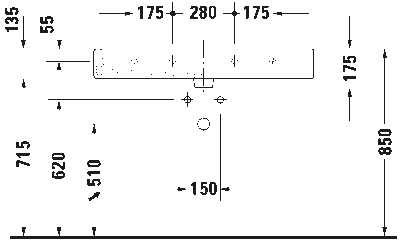 Vero Умывальник шлифованный с переливом 11