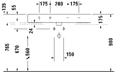 Vero Умывальник шлифованный с переливом 12