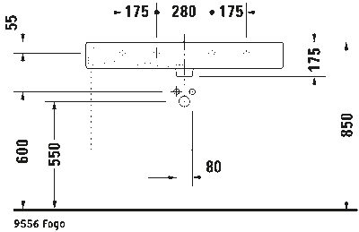 Vero Умывальник шлифованный с переливом 13
