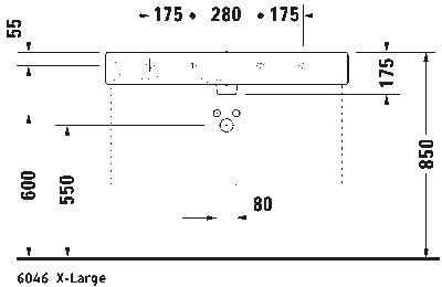 Vero Умывальник шлифованный с переливом 19