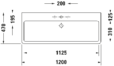 Vero Умывальник шлифованный с переливом 10