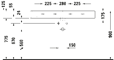 Vero Умывальник шлифованный с переливом 13