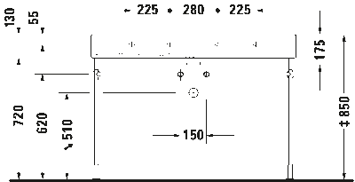Vero Умывальник шлифованный с переливом 14