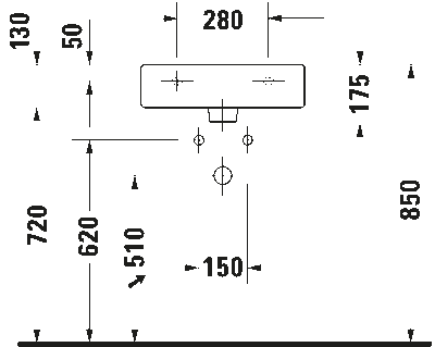 Vero Умывальник шлифованный с переливом 7