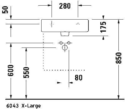 Vero Умывальник шлифованный с переливом 11