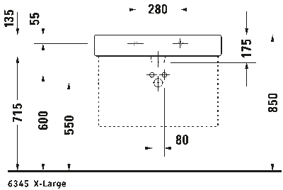Vero Умывальник шлифованный с переливом 12