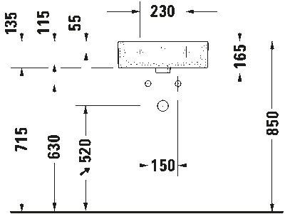 Vero Air Умывальник для рук шлифованный 9