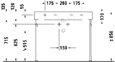 Vero Air Умывальник шлифованный с переливом 24