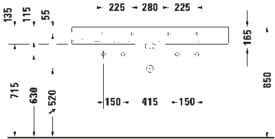 Vero Air Умывальник шлифованный с переливом 39