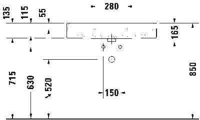 Vero Air Умывальник шлифованный с переливом 31