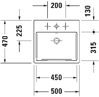 Vero Air Раковина шлифованный вариант 5