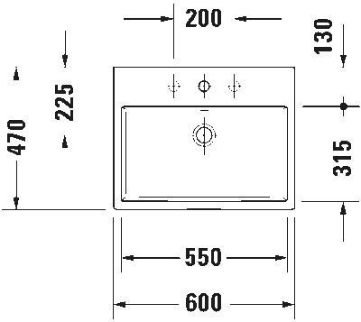 Vero Air Раковина шлифованный вариант 12