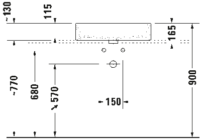 Vero Air Раковина шлифованный вариант 13