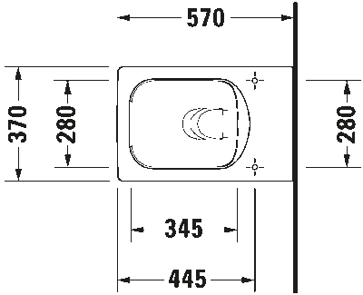 Vero Air Унитаз подвесной Duravit Rimless® без смывного края 17