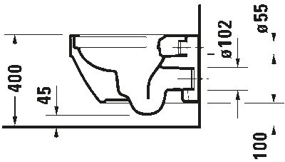 Vero Air Унитаз подвесной Duravit Rimless® без смывного края 18