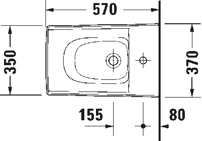 Viu Биде подвесное с переливом 3