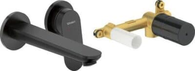 Wave Однорычажный смеситель для раковины скрытого монтажа 5