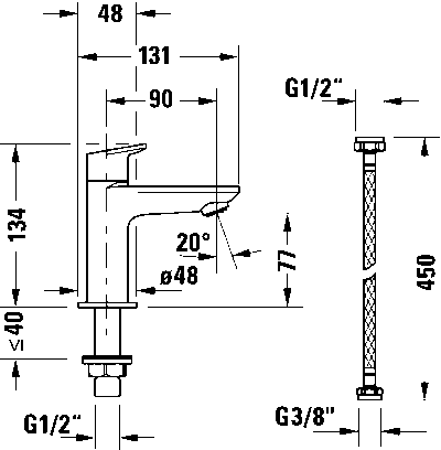 Wave Кран для холодной воды 18