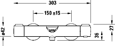 Wave Термостатический  смеситель для ванны  открытого монтажа 17