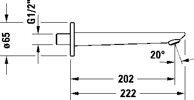 Wave Излив для ванны 21