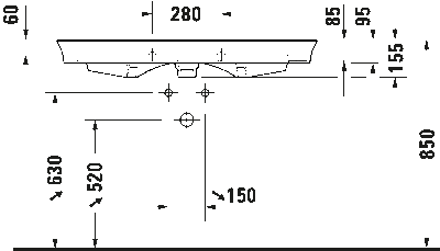 White Tulip Умывальник 22