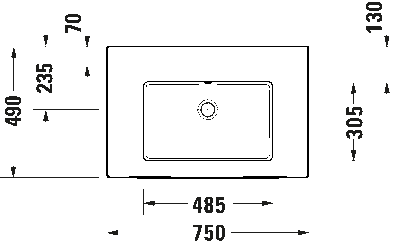 White Tulip Умывальник 20