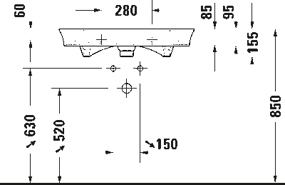 White Tulip Умывальник 22