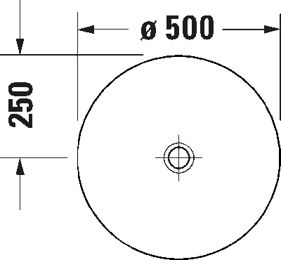 White Tulip Умывальник для мебел без перелива без площадки под смеситель включая выпуск  керамической крышкой включая кр 9