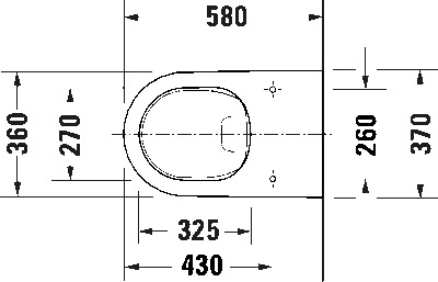 White Tulip Унитаз напольный Duravit Rimless 13
