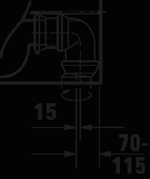 White Tulip Унитаз напольный комбинированный Duravit Rimless® (не вкл. бачок) 18