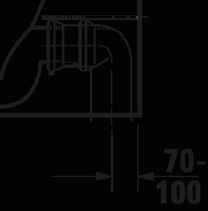 White Tulip Унитаз напольный комбинированный Duravit Rimless® (не вкл. бачок) 20