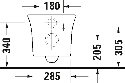 White Tulip Подвесной унитаз HygieneFlus без смывного края с вертикальным смывом вкл. крепление Durafix Вращени © 4 14