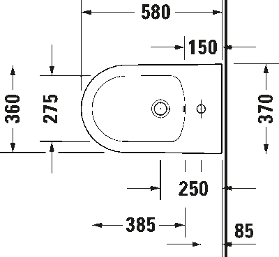 White Tulip Биде напольное с переливом 9