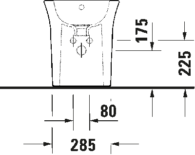 White Tulip Биде напольное с переливом 11