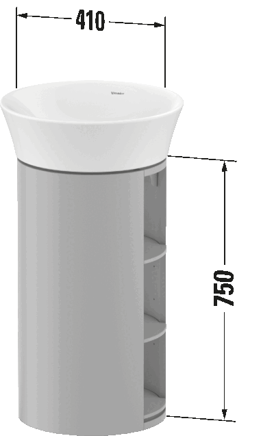 White Tulip Тумба под раковину напольная 65