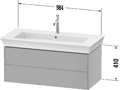 White Tulip Тумба под раковину подвесная 67