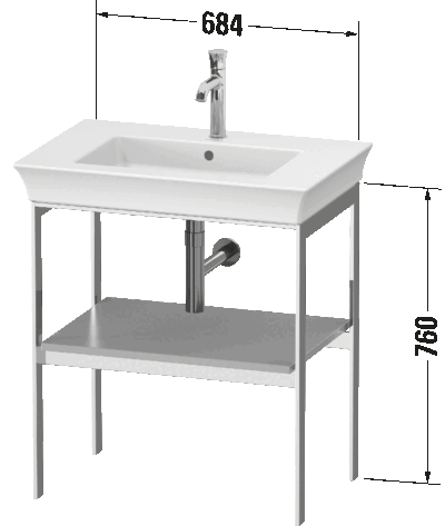 White Tulip Металлическая консоль 29