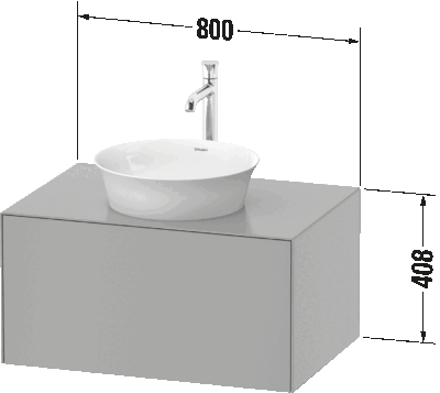 White Tulip Тумба под консольную раковину, подвесная 34