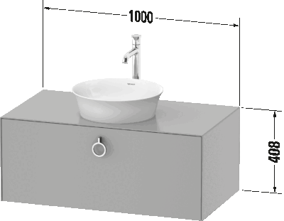 White Tulip Тумба под консольную раковину, подвесная 34