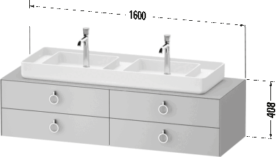 White Tulip Тумба под консольную раковину, подвесная 34