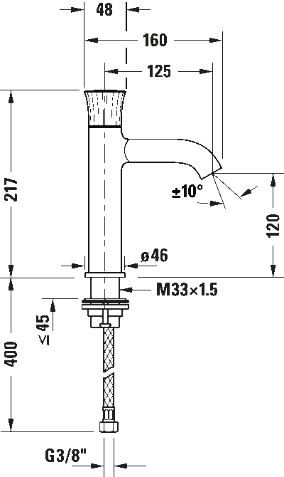 White Tulip Однорычажный смеситель для умывальника 35