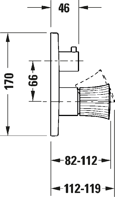 White Tulip Однорычажный смеситель  скрытого монтажа с переключателем на 2 потребителя 9