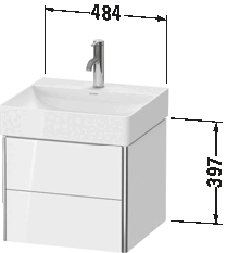 XSquare Тумба под раковину подвесная 24