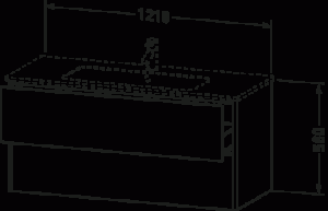 XSquare Тумба под раковину подвесная 47