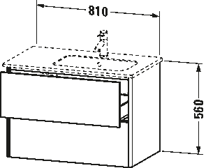XSquare Тумба под раковину подвесная 24