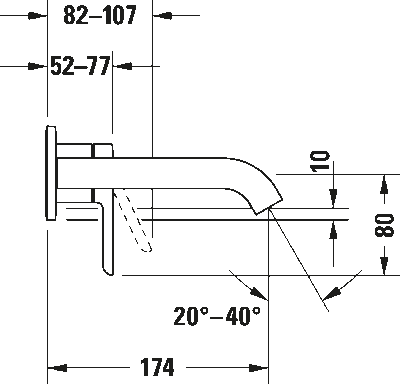 C.1 Однорычажный смеситель для раковины для скрытого монтажа 9