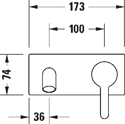 C.1 Однорычажный смеситель для раковины для скрытого монтажа 11