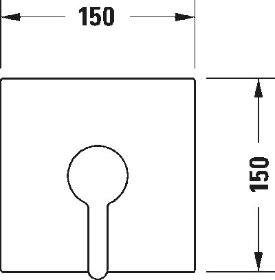 C.1 Однорычажный смеситель  скрытого монтажа Включает: видимые части без комплекта для скрытого монтажа 10