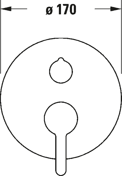 C.1 Однорычажный смеситель  скрытого монтажа с переключателем на 2 потребителя 11